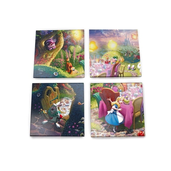 Disney (Mad Hatters Tea Party) StarFire Prints™ Glass Coaster Set of Four SPCSTR1258