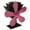 Hot Pink, variant on Heat-Powered Wood Stove Fan, 5 Aluminum Blades, 60-350°C Auto-Adjust, Eco-Friendly for Fireplace/Cabin Heating