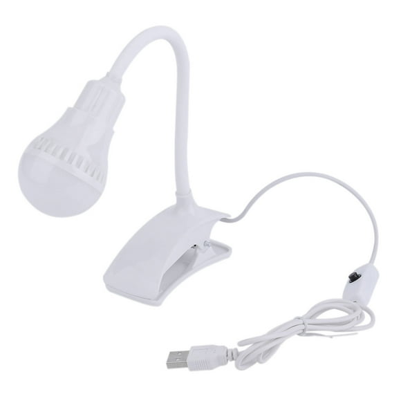 LED Lampe de Bureau USB Rechargeable Lampe de Lecture Clip Lampe de Mode Cadeau de Nouveauté pour Étudiant avec Interrupteur à Bouton-Pression