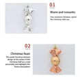 thumbnail image 3 of Bearachild Paquete de 5 bolas de dulces de Navidad que cuelgan las decoraciones navideñas DIY Art Tree Wall Pendant Atmósferas Ornament Home Decor Red Type3 NO3 Bearachild HA064929-05B, 3 of 6