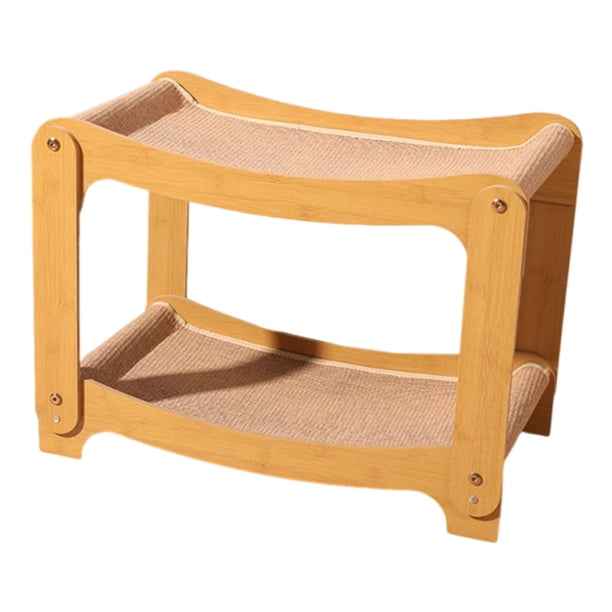 Cama rascador de doble capa para gatos, estación de descanso 2 en 1, accesorio para gatos de interior. Talla XL