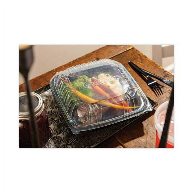 Pactiv EarthChoice Dual Color Hinged-Lid Takeout Container, 2