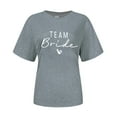 thumbnail image 4 of TSADFHJI Chemises pour Femmes Élégantes à Manches Courtes Mode Décontractée Imprimé Lettre Col Rond T-Shirt Manches Courtes TTG Gris, 4 of 4