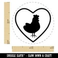 thumbnail image 2 of Chicken in Heart Self-Inking Rubber Stamp Ink Stamper - Dry Pad (No Ink) - Mini 1/2 Inch, 2 of 7