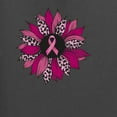 thumbnail image 6 of Wild Bobby Pink Cheetah Print Breast Cancer Carnation Flower Breast Cancer Awareness Unisex Crewneck Sweatshirt, Charcoal, Medium, 6 of 6