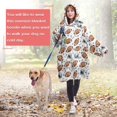 thumbnail image 5 of Wearable Blanket Hoodie,Football Helmet White Pattern Oversized Sherpa Blanket Hoodie with Super Pockets,Super Warm Fuzzy Pullover for Women & Men, 5 of 6