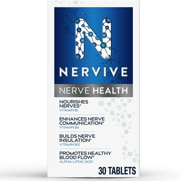 Nervive Nerve Health, Alpha Lipoic Acid, Vitamin B12, B6, B1, Nerve ...