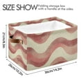 thumbnail image 4 of Yayeee Canvas Storage Basket with Handles for Shelves Fabric Bins Closet Organizer, Soft Pink Pattern, 4 of 8