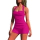 thumbnail image 2 of Traje de baño de una pieza para mujer, bikini informal y de moda de color sólido con cordones, traje de baño de moda playera para mujer, trajes de baño de una pieza para mujer, trajes de baño para muj, 2 of 5