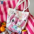 thumbnail image 1 of Bolso de mano de lona con diseño de Stitch de Disney Accessories, bolso de hombro tipo bandolera, bolso de compras de gran capacidad, bolso de almacenamiento para estudiantes de Lilo y Stitch, 1 of 1