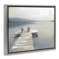 thumbnail image 2 of Stupell Industries Traditional Adirondack Chairs on Pier Gray Floating Frame Canvas Art, 31 x 25, by Kim Curinga, 2 of 8