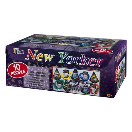 Beistle The New Yorker Kit For 10 People for New Year's Eve