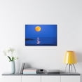 thumbnail image 6 of Super Moon over Seascape Sea Canvas Wall Art for Home Decor Ready-to-Hang, 6 of 18