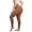 Brown, variant on Plus Size Women's Seamless Shapewear - High Waist Tummy Control Butt Lifting Compression Pants