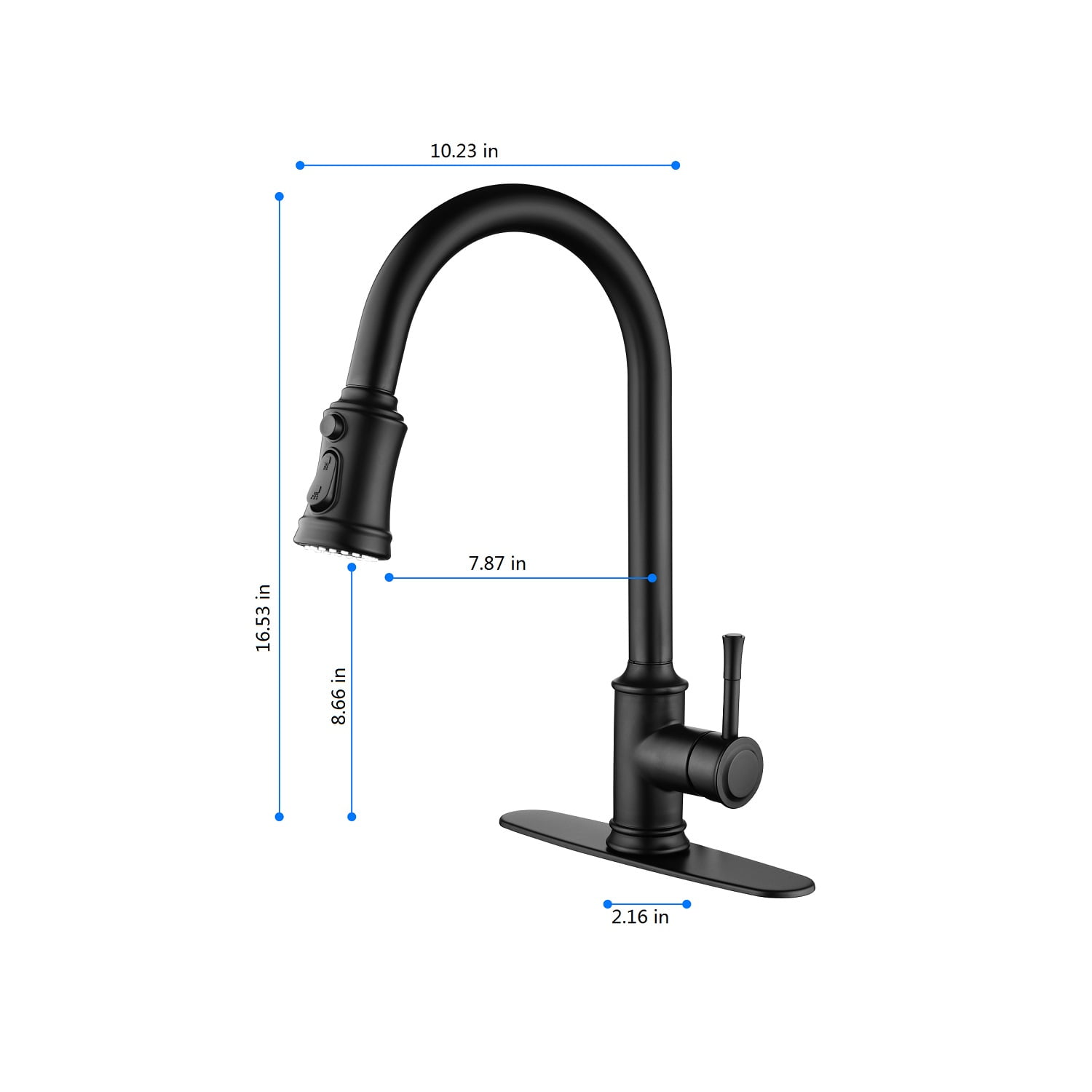 Izzovium Touch Kitchen Faucet with Pull Down Sprayer, 360° Swivel Matte Black Stainless Steel Faucet, Single Lever Handle, Touch Control for Easy Operation