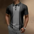 thumbnail image 2 of Sngxgn Men's Classic Fit Short Sleeve Polo Shirt(Grey,L), 2 of 4