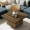 thumbnail image 2 of Table Basse Carrée, Table Basse en Bois Manufacturé de 31,5 Pouces, 2 of 5
