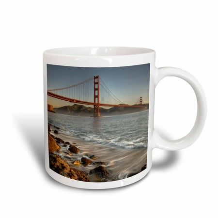 3dRose California, San Francisco, Golden Gate Bridge - US05 DSV0001 - David Svilar, Ceramic Mug, 15-ounce