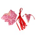 thumbnail image 1 of 10 Piezas Cajas De Dulces Con Cinta De Papel A Triangular Para Principiantes Producción Instrumentos Musicales Rosa roja, 1 of 9