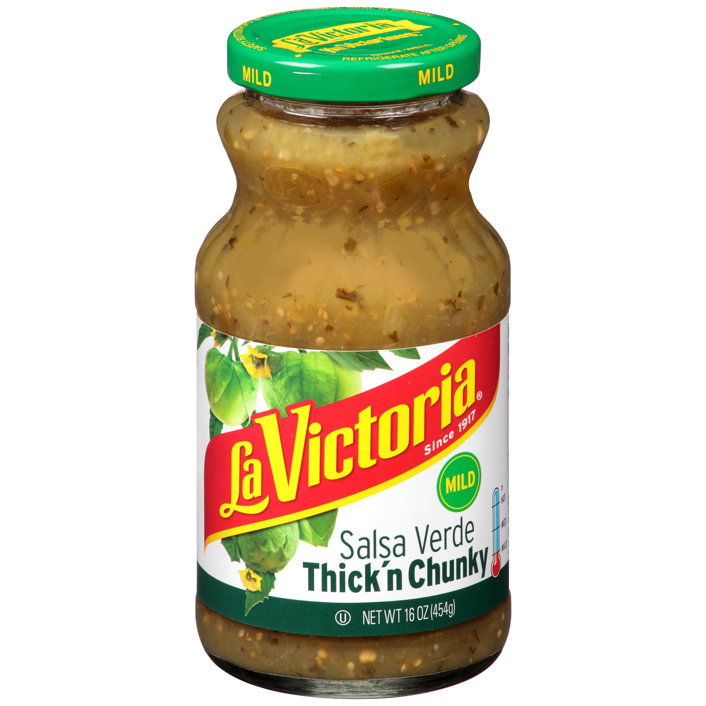 La Victoria Thick'n Chunky Mild Salsa Verde 16 oz. Jar by Hormel