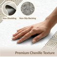 thumbnail image 6 of ODIKA 4'x6' Washable Area Rug Key Border Interlocking Maze Trellis Motif Abstract Greek Geometric Refined for Home Office, Under Desk, Non-Slip Chair-Friendly, Flatwoven, 6 of 7