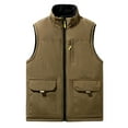 thumbnail image 2 of Donemore Men's Reversible Sleeveless Hooded Vest with Pockets, Lightweight Fleece Jacket for Outdoor Casual Office Wear, 2 of 4
