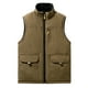 thumbnail image 1 of Kalauyu Men's Sherpa-Lined Vest, Mens Loose Fit Winter Insulated Workwear Mock-Neck Vest, 1 of 4