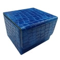 thumbnail image 1 of Caja para baraja de cartas, tarjetero de piel sintética, caja para exhibir barajas de cartas, almacenamiento de cartas Azul, 1 of 9