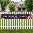 thumbnail image 2 of Kicpot Happy 4th of July Banner (118.1x19.7 Inches), Independence Day Banner for Outdoor Use, Memorial Day Patriotic Decorations for Yard and Garden, 2 of 5