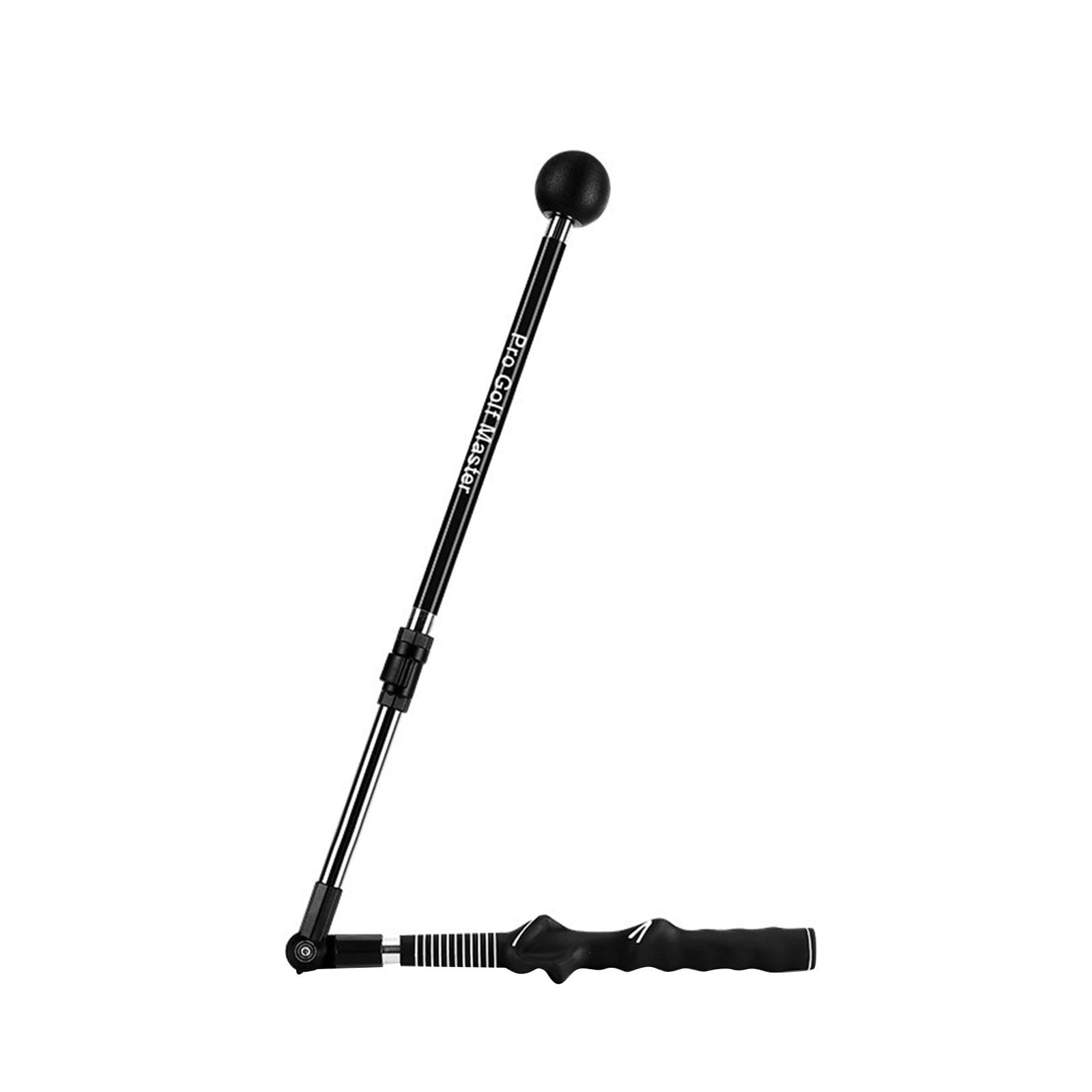 DimyFew Golf Swing Trainer Folding with Ergonomic Grip Foldable Warm up Stick for Indoor black
