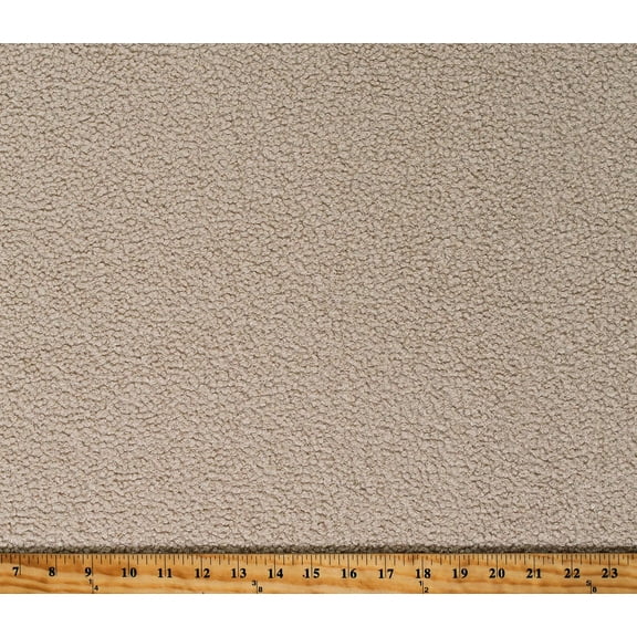Poodlecloth Knit Textured with Plain Reverse Neutral Beige Fabric by the Yard (4247M-4G)(128380-1)