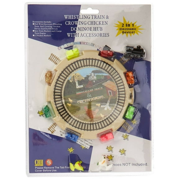 Chh 2-in-1 Domino Hub Train or Chicken Domino Game
