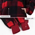 thumbnail image 5 of Catalonia Couverture à Carreaux Rouges Surdimensionnée Portable Chandail à Capuche Confortable Sherpa Lounge Chandail pour Adultes Hommes Femmes Femme Petite Amie Cadeau pour Elle, 5 of 5