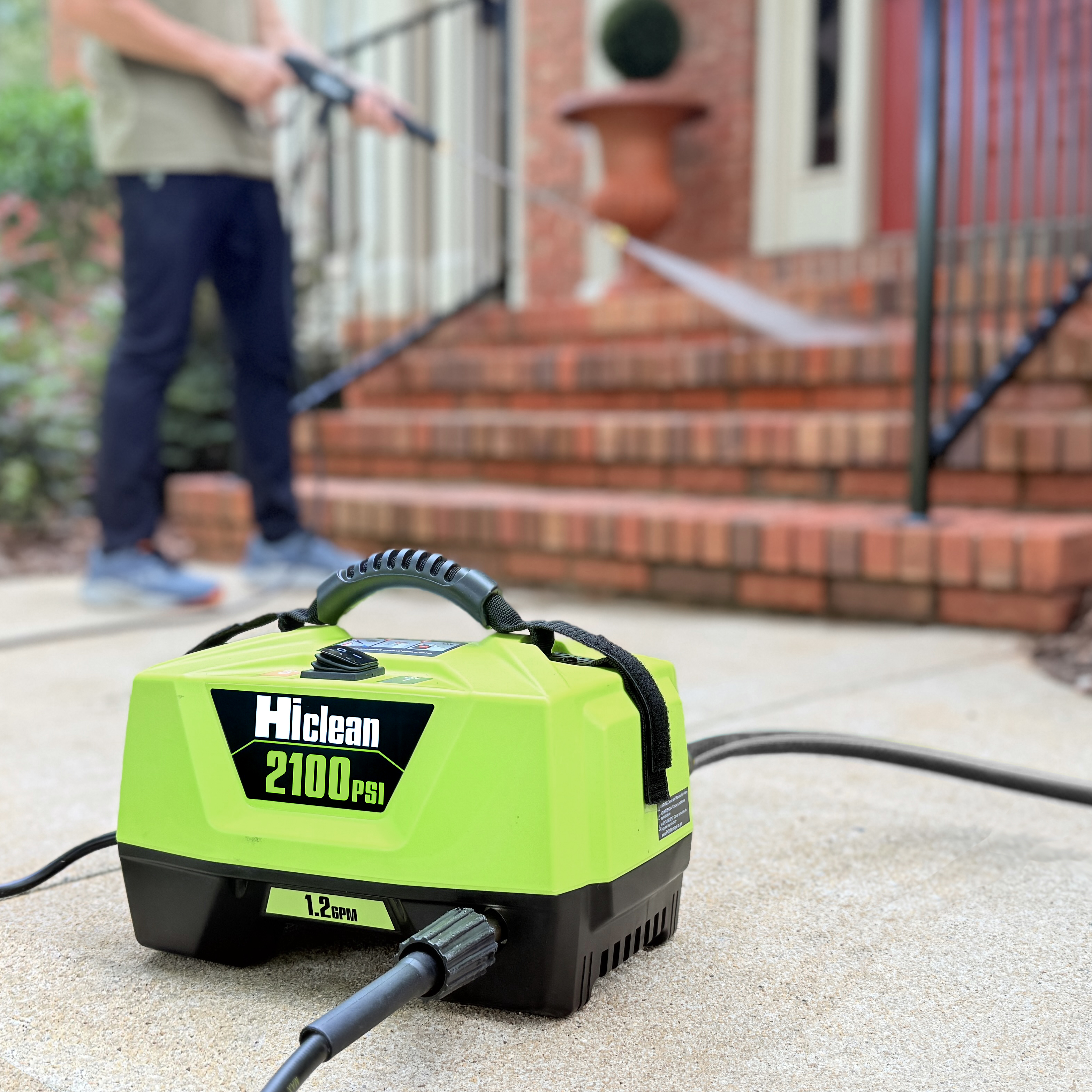 Hiclean Premium Electric Pressure Washer, 2100 PSI, Compact Power Washer for Car Detailing and Outdoor Cleaning, ETL Safety Certified