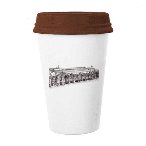 Orsay Museum in Paris France Mug Coffee Drinking Glass Pottery Cerac Cup Lid