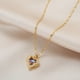thumbnail image 2 of Top Luxury Colorful Crystal Ocean Heart Pendant Necklace For Women Trendy 316L Stainless Steel Jewelry Female Wedding Neck Chain, 2 of 4