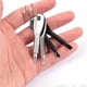 thumbnail image 3 of Destornillador de bolsillo con llavero - Herramienta portátil para exteriores con destornillador de acero inoxidable Llavero con destornillador, Phillips y ranurado - Negro y plateado, 3 of 5