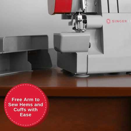 SINGER® Heavy Duty Serger HD0450S, 2-3-4 Thread Capability, Metal Frame, LED Lights