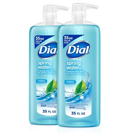 Dial Body Wash, Spring Water, 35 fl oz (Pack of 2)