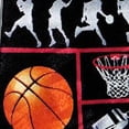 thumbnail image 3 of Basketball Squares Necktie Mens Tie, 3 of 3