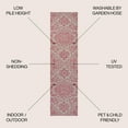 thumbnail image 2 of JONATHAN Y SANTA MONICA 2 x 10 Runner Rug, Estrella Bohemian Medallion Textured Weave - Light Gray/Fuchsia, SMB105F-210, 2 of 8