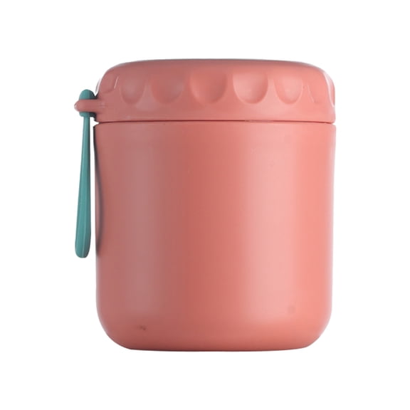 Nilnehc 16oz Insulated Food Jar, 4.5x3.5in Leak Proof Stainless Steel Thermal Container, Pink Vacuum Lunch Box for Travel Office