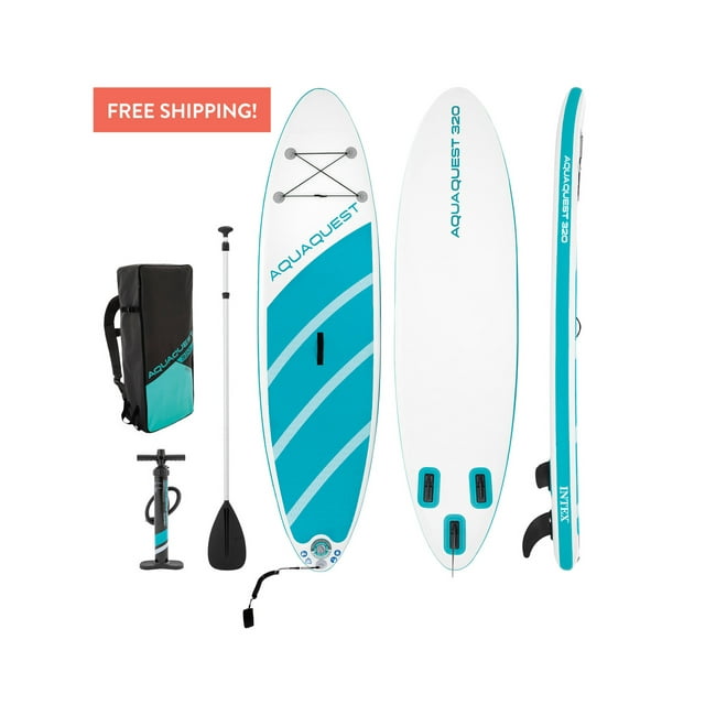 INTEX Aqua Quest 320 Planche à Pagaie Gonflable avec Pagaie et Pompe à Air