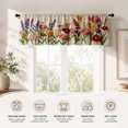 thumbnail image 3 of AshasdS Wildflower Pattern Window Valance Floral Curtain Valance Spring Farmhouse Home Window Decor, 3 of 5