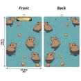 thumbnail image 5 of FORMRS Acrylic Clipboard with Low Profile Clip Standard A4 Letter Size, 12.5" x 9", Cartoon Capybaras, 5 of 8