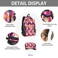 thumbnail image 4 of JIALIOU 14" Laptop Backpack Waterproof Airline Approved Stylish Casual Daypack for Travel Business College Work, Retro Groovy Checkered, 4 of 8