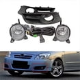 thumbnail image 3 of Front Bumper Halogen Fog Lamp Bezel Kit Wiring Harness Cover for Toyota Corolla 2004-2006 European V, 3 of 5