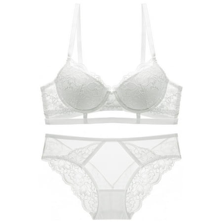 Generic New Sexy Lace Lingerie Women s Small Breast Push up Push up Bra Strap Design Adjustable Bra Set
