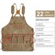 thumbnail image 5 of Chef Apron, Waterdrop Resistant Cotton Canvas Cross Back Adjustable Apron, 70*74.5cm(Cappuccino Brown), 5 of 5