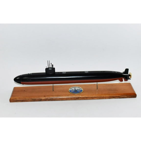USS Albany SSN-753 Submarine,Navy,Scale Model,Mahogany,20 inch,LA Class